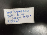 Vtg Staff Sergeant Uniform Jacket & Pants (36 Reg. Jacket & 30S Pants)-VF Cond.