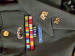 Vtg Vietnam Era Army Uniform Including Pants, Belt, Service Cap, Pins & Patches