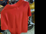 Hook & Tackle Men's Large Embroidered Knievel Cycles 1 Collared Shirt Red Polo
