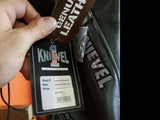 Men's Large Black Genuine Leather Knievel 1 Cycles Motorcycle Riding Chaps-New!