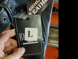 Men's Large Black Genuine Leather Knievel 1 Cycles Motorcycle Riding Chaps-New!