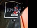 Men's Large Black Genuine Leather Knievel 1 Cycles Motorcycle Riding Chaps-New!