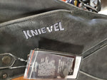 Men's Medium Black Genuine Leather Knievel 1 Cycles Motorcycle Riding Chaps-New!