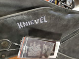 Men's Medium Black Genuine Leather Knievel 1 Cycles Motorcycle Riding Chaps-New!