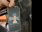 Men's Medium Black Genuine Leather Knievel 1 Cycles Motorcycle Riding Chaps-New!
