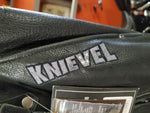 Men's XL Black Genuine Leather Knievel 1 Cycles Motorcycle Riding Chaps-BrandNew