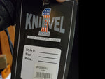Men's XL Black Genuine Leather Knievel 1 Cycles Motorcycle Riding Chaps-BrandNew