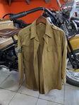 Vtg WWII U.S. Army Green Enlisted Wool Field Long Sleeve Shirt 15.5X33-Berlin
