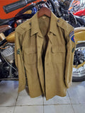 Vtg WWII U.S. Army Green Enlisted Wool Field Long Sleeve Shirt 15.5X33-Berlin