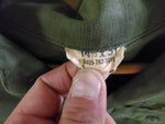 Vtg Vietnam Era U.S. Army Airborne Long Sleeve Shirt Civil Engineer Embroidery