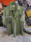 Vintage U.S. Air Force Short Sleeve Shirt Space Command Embroidery Size 15.5X35