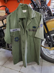 Vintage U.S. Air Force Short Sleeve Shirt Space Command Embroidery Size 15.5X35