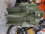Vintage U.S. Air Force Short Sleeve Shirt Space Command Embroidery Size 15.5X35