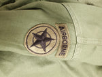 Vtg Vietnam Era U.S. Army Airborne Long Sleeve Shirt Civil Engineer Embroidery