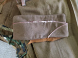 Vintage WW2 Army Wool Field Trousers w/ Cap Circa 1940s Button Down Inseam 34X31