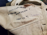 Vintage WW2 Army Wool Field Trousers w/ Cap Circa 1940s Button Down Inseam 34X31