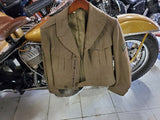 Vintage WW2 US Army Green Short Ike Wool Officer's Jacket Size 36 Rare Militaria