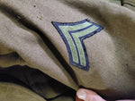 Vintage WW2 US Army Green Short Ike Wool Officer's Jacket Size 36 Rare Militaria