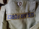 Vintage 1975 U.S. Air Force Long Sleeve Shirt(15.5X35) & Pants(32X33) w/ Belt