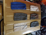 6 Vtg Garrison Caps- Army Navy Air Force Marines Bernard Cap Co. WWII Poly/Wool