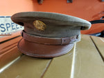 Vtg U.S. Army Officer's Garrison Cap Cloth in this Cap 100% Wool-Size 6 7/8 VF!