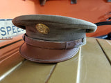 Vtg U.S. Army Officer's Garrison Cap Cloth in this Cap 100% Wool-Size 6 7/8 VF!