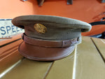 Vtg U.S. Army Officer's Garrison Cap Cloth in this Cap 100% Wool-Size 6 7/8 VF!