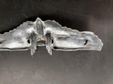 Rare WWII Sterling Silver U.S. Military 3" Aerial Gunner Bomber Wings Lapel Pin