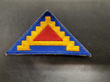 Vtg WWII U.S. 7th Army "7 Steps to Hell" Color Shoulder Cut Edge Patch Badge