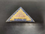 Vtg WWII U.S. 7th Army "7 Steps to Hell" Color Shoulder Cut Edge Patch Badge