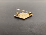 Vintage U.S. Army 5th Infantry Division Lapel Pin Badge Red/Gold Diamond Jacket