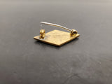 Vintage U.S. Army 5th Infantry Division Lapel Pin Badge Red/Gold Diamond Jacket