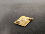 Vintage U.S. Army 5th Infantry Division Lapel Pin Badge Red/Gold Diamond Jacket