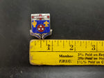 Vintage US Military DUI Pin STAND FAST 155th Infantry Regiment Insignia Badge