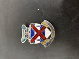 WWII 13th Infantry Regiment "First At Vicksburg" DI Unit Crest Pin Forty Rounds