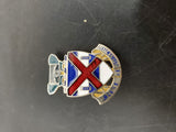 WWII 13th Infantry Regiment "First At Vicksburg" DI Unit Crest Pin Forty Rounds