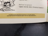 Vtg 1978 Charlie Brown "He's Your Dog, Charlie Brown" Read-Along Book & Record