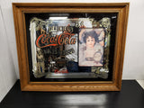 Vintage Coca-Cola Mirror Sign Delicious 5 cent Relieves Fatigue Condition Mint!!