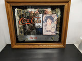 Vintage Coca-Cola Mirror Sign Delicious 5 cent Relieves Fatigue Condition Mint!!