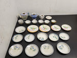 Vintage 24 Piece Made in Japan Miniature Ceramic Floral Tea Cup Set W/ Saucers