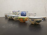 Vintage 24 Piece Made in Japan Miniature Ceramic Floral Tea Cup Set W/ Saucers