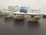 Vintage 24 Piece Made in Japan Miniature Ceramic Floral Tea Cup Set W/ Saucers
