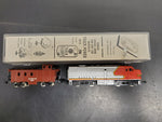 Vtg Life Like Trains Santa Fe Locomotive & A.T. & S.F. Caboose7785 Loco Alco FA1