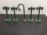 Vtg Lot 5 O Gauge Lamp Posts Train Set Locomotive Station Light Street Light
