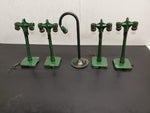 Vtg Lot 5 O Gauge Lamp Posts Train Set Locomotive Station Light Street Light