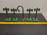 Vtg Lot 5 O Gauge Lamp Posts Train Set Locomotive Station Light Street Light