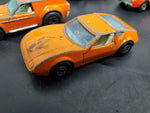 Vintage Lot of 10 Matchbox 1970's Toy Cars Corvette Model A Fire Chief Vantastic