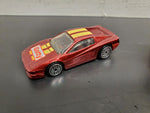 Vintage 1986 Hot Wheels Mattel Pit Crew Tool Supply Truck & Ferrari Testarossa