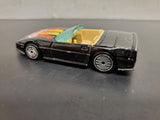 Vtg 1988 Hot Wheels by Mattel '83 Custom Corvette Malaysia Getty Flames Decal