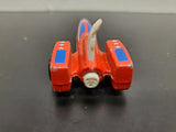 Vintage 1979 Hot Wheels Red Jet Rocket Car Stars Stripes Black Wall Very Nice